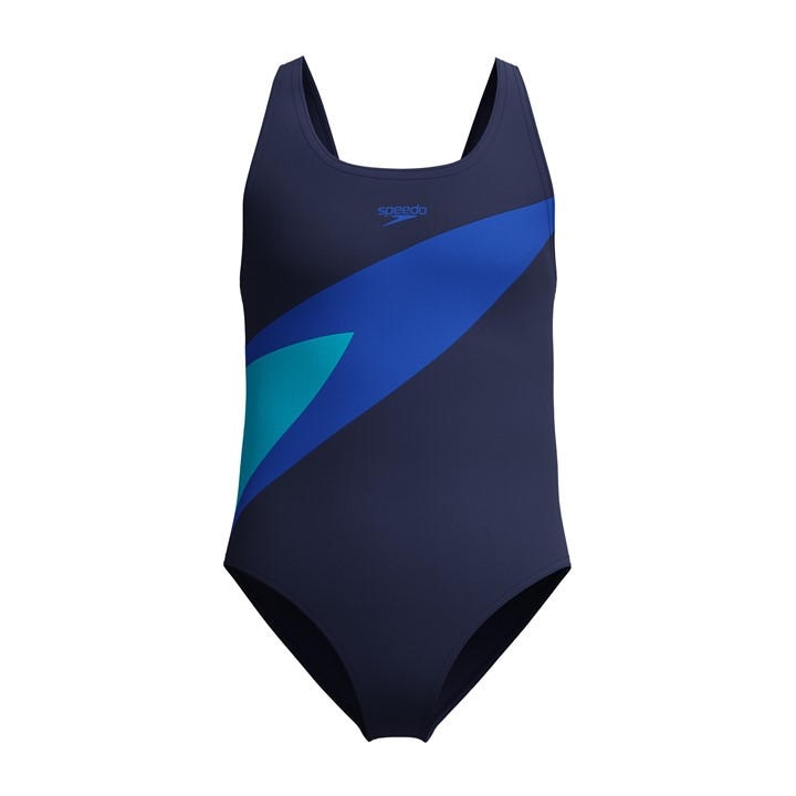 Speedo Girls Blue Kids' Hb Butterfly One Piece Swimsuit in Size L, Sports Direct