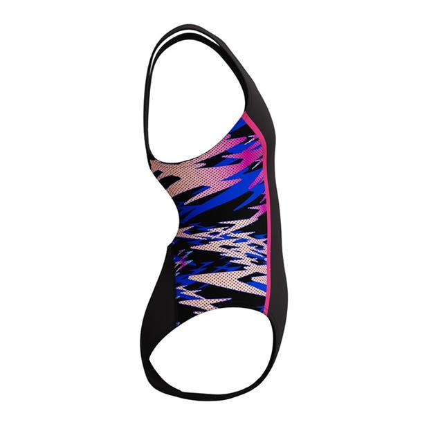 Anth/Pink - Speedo - Kids' HB Splice MB One Piece Swimsuit