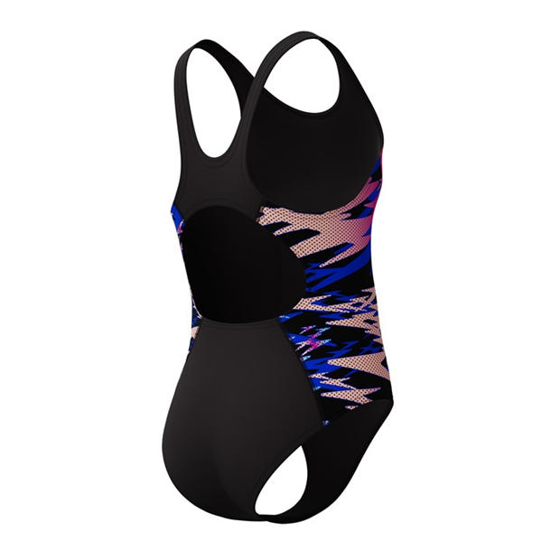 Anth/Pink - Speedo - Kids' HB Splice MB One Piece Swimsuit