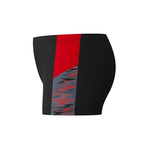 Anth/Red - Speedo - Kids' Dive AqSht Swimming Trunks