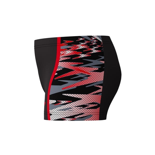 Anth/Red - Speedo - Kids' HB Side Plate Aqsh Swimming Trunks