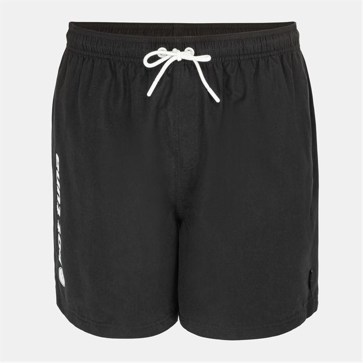Hot Tuna Men' Black Above The Knee 2 Pockets Swim Shorts in Size S, Sports Direct