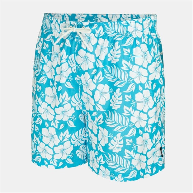 Blue Hib - Hot Tuna - Men's Above The Knee 2 Pockets Swim Shorts