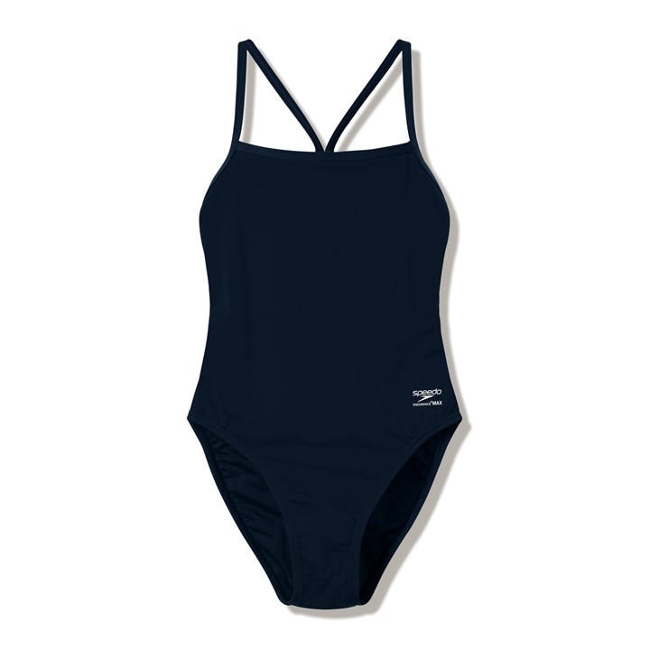 Speedo Women's Black Solid Enduran Ld64 in Size 12, Sports Direct