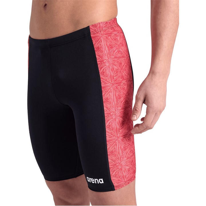 Arena Men's Red Abstract Tiles Swim Jammer in Size XL, Sports Direct