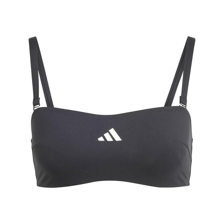 Adidas Women's Black Iconisea Bandea Bikini Top in Size 20, Sports Direct