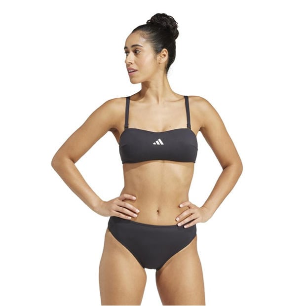 Black - adidas - Iconisea Bandea Bikini Top Womens