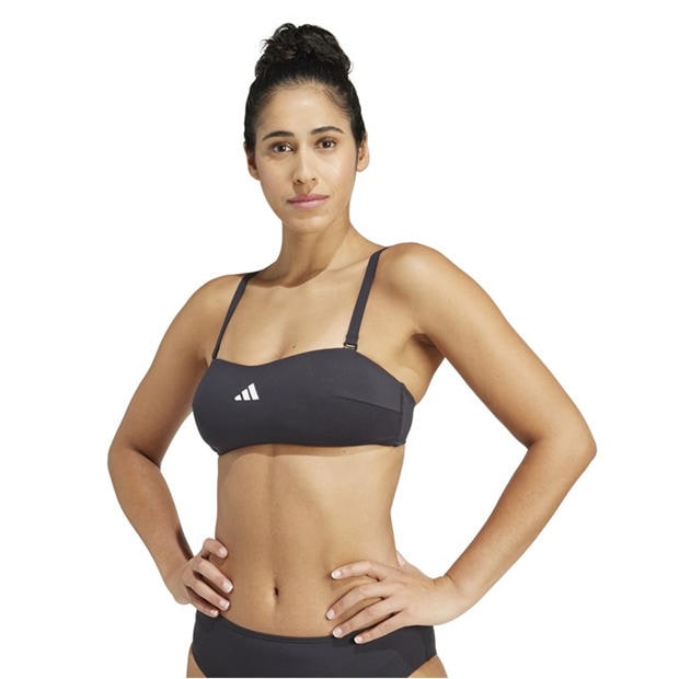 Black - adidas - Iconisea Bandea Bikini Top Womens