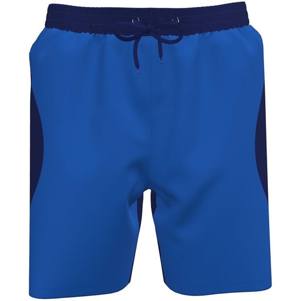 Blue Crystal - Nike - Swim Zip Color Block Nike Swim Mens 7 Fully Lined Volley Short
