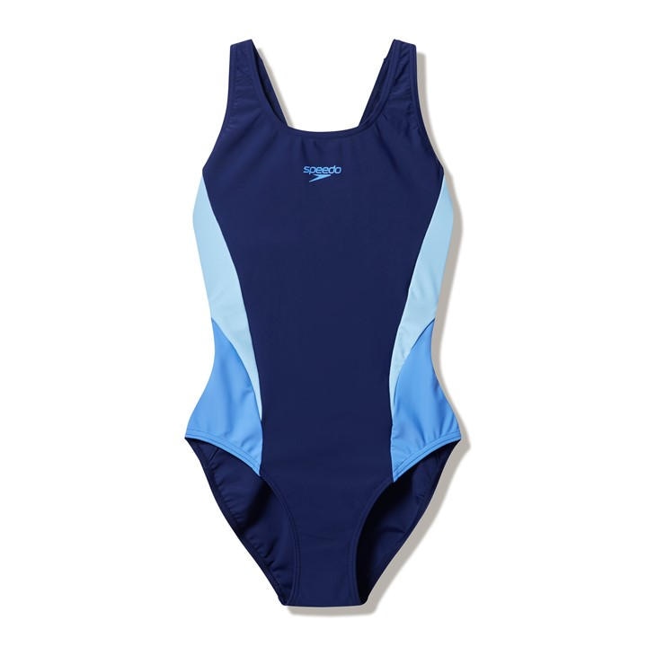 Speedo Women's Blue Cb Muscleback One-Piece Swimsuit in Size 8, Sports Direct
