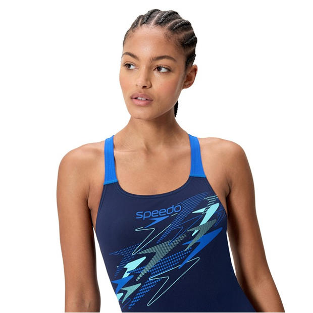 Hyper Teal/Grn - Speedo - Speedo Medley Suit Ld63