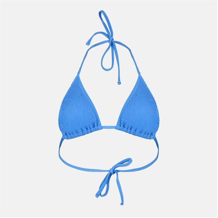 Jack Wills Women's Blue Triangle Bikini Top in Size 8, Sports Direct