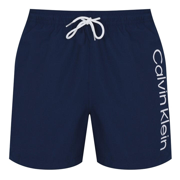 Calvin Klein Men's Blue Large Logo Swim Shorts in Size L, Sports Direct