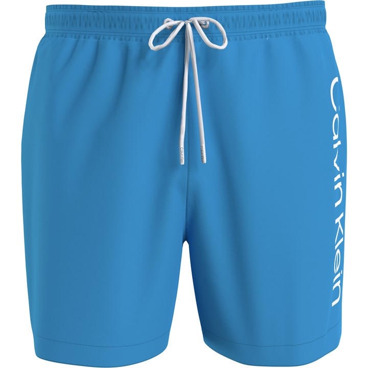 Calvin Klein Men's Blue Large Logo Swim Shorts in Size L, Sports Direct