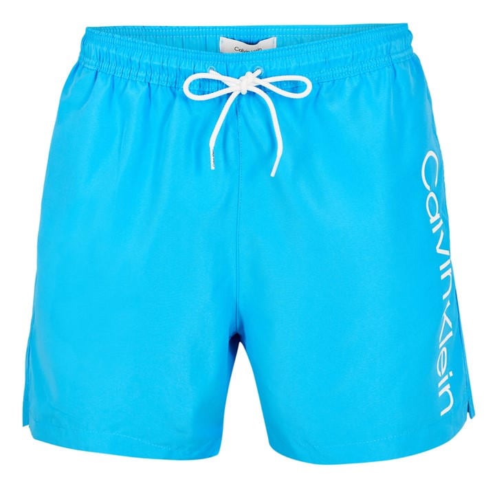 Calvin Klein Men's Blue Large Logo Swim Shorts in Size L, Sports Direct