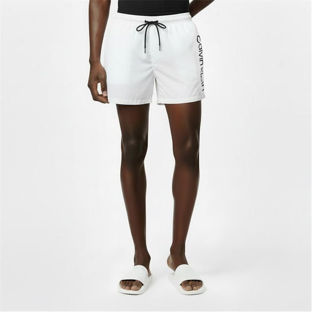 White 26 - Calvin Klein - Large Logo Swim Shorts