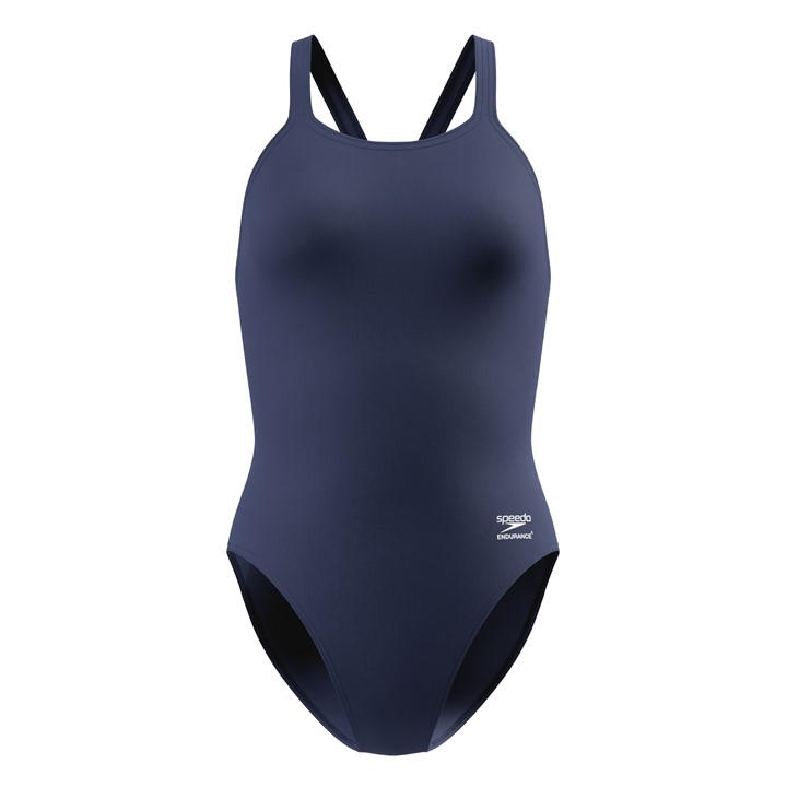 Speedo Women's Blue Solid Enduran Ld64 in Size 16, Sports Direct