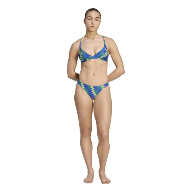 Lucid Blue/Gr - adidas - Women's Two Piece Swimsuit