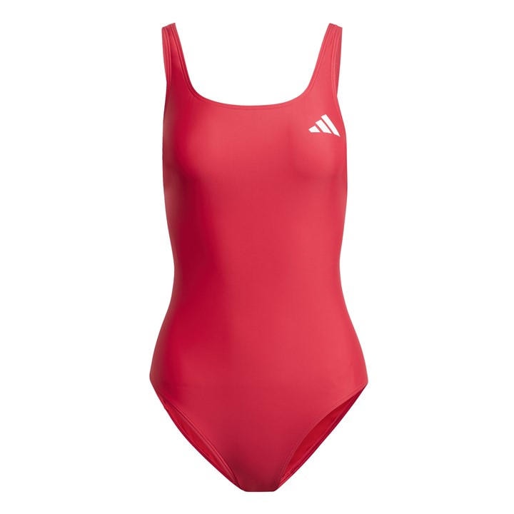 Adidas Women's Red Ess One Piece Swimsuit in Size XL, Sports Direct