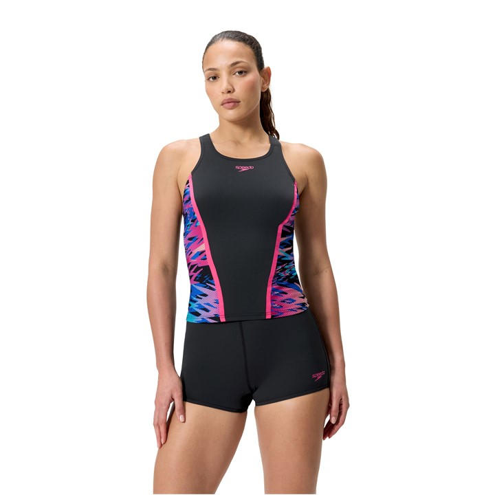 Speedo Women's Grey Tankini Ld63 in Size 16, Sports Direct
