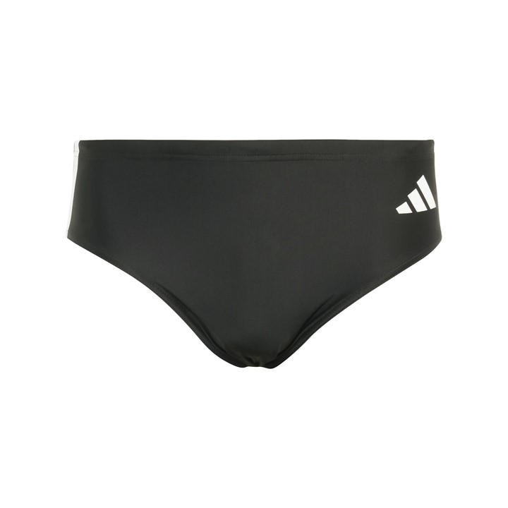 Adidas Men' Black 3-Stripes Swim Trunks in Size S, Sports Direct