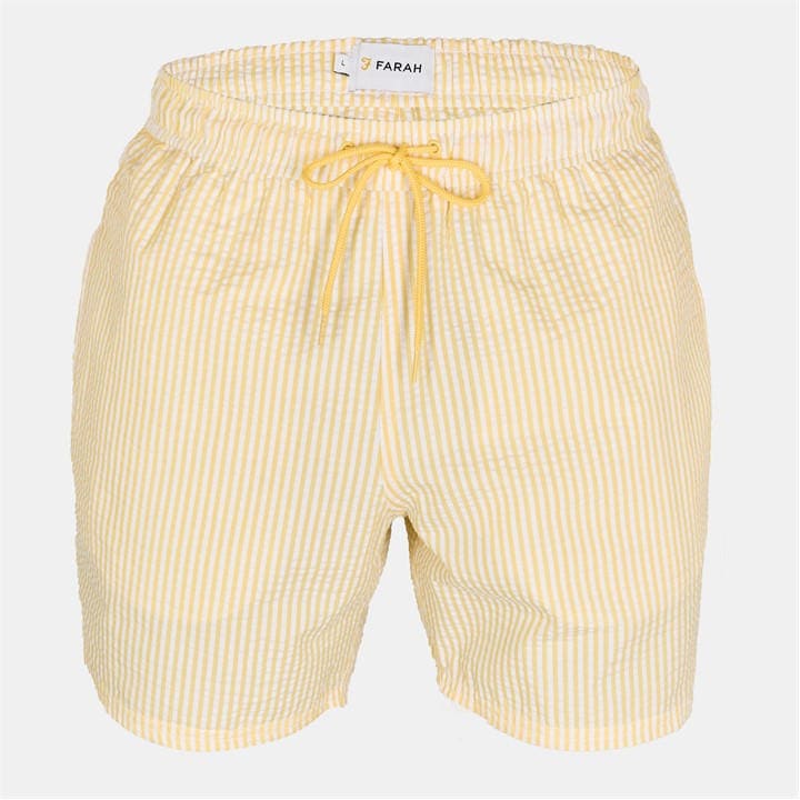 Farah Men's Yellow Colbrt Swim Shorts in Size M, Sports Direct