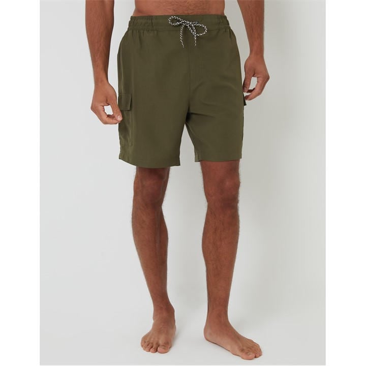 Threadbare Men' Green Saxn Swim Shorts in Size S, Sports Direct
