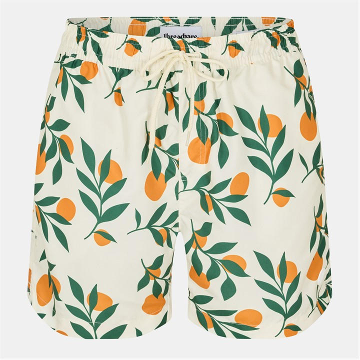 Threadbare Men's Cream Ripen Swim Shorts in Size M, Sports Direct