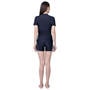 Black - Arena - Women's Short Sleeve Boyleg Swimsuit
