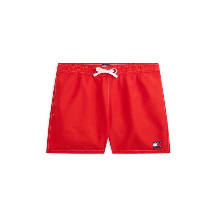 Tommy Hilfiger Men's Red Tj Medium Drawstring Swim Shorts in Size XL, Sports Direct