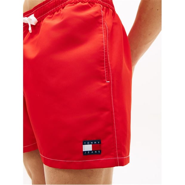 Deep Crimson - Tommy Hilfiger - TJ Medium Drawstring Swim Shorts