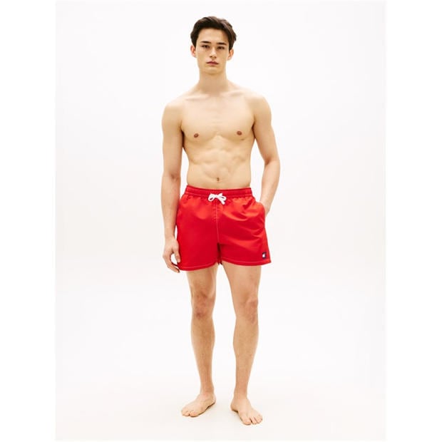 Deep Crimson - Tommy Hilfiger - TJ Medium Drawstring Swim Shorts