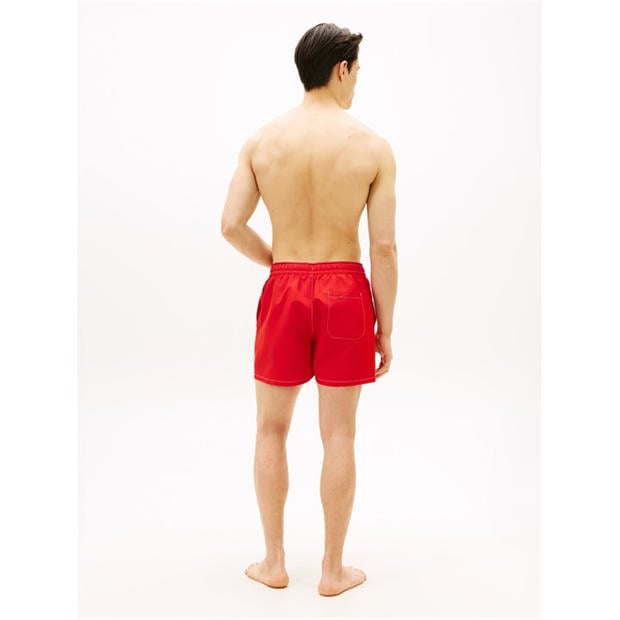 Deep Crimson - Tommy Hilfiger - TJ Medium Drawstring Swim Shorts