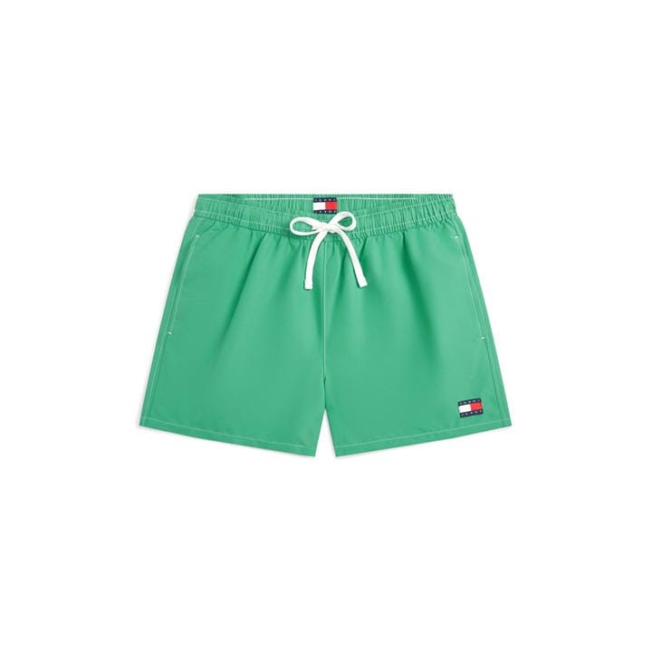 Tommy Hilfiger Men's Green Tj Medium Drawstring Swim Shorts in Size M, Sports Direct