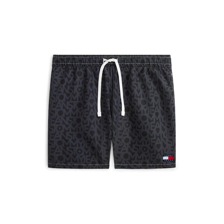 Tommy Hilfiger Men' Black Tj Medium Drawstring Swim Shorts in Size S, Sports Direct