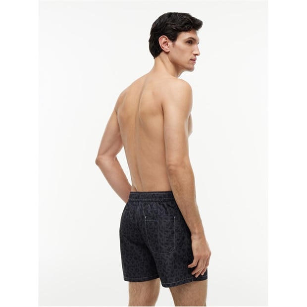Black AOP - Tommy Hilfiger - TJ Medium Drawstring Swim Shorts