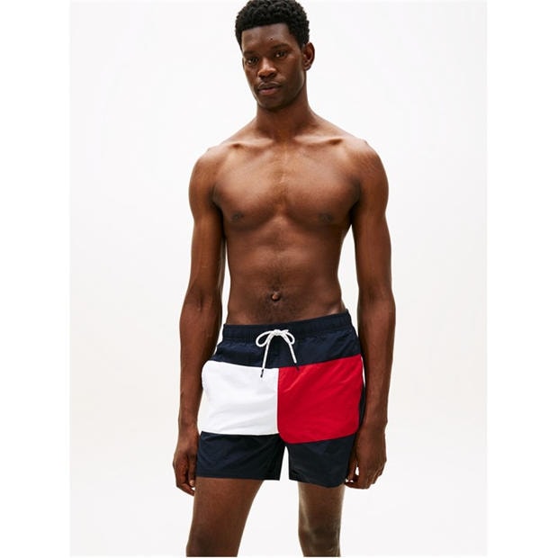 Desert Sky - Tommy Hilfiger - Archive Medium Drawstring Swim Shorts