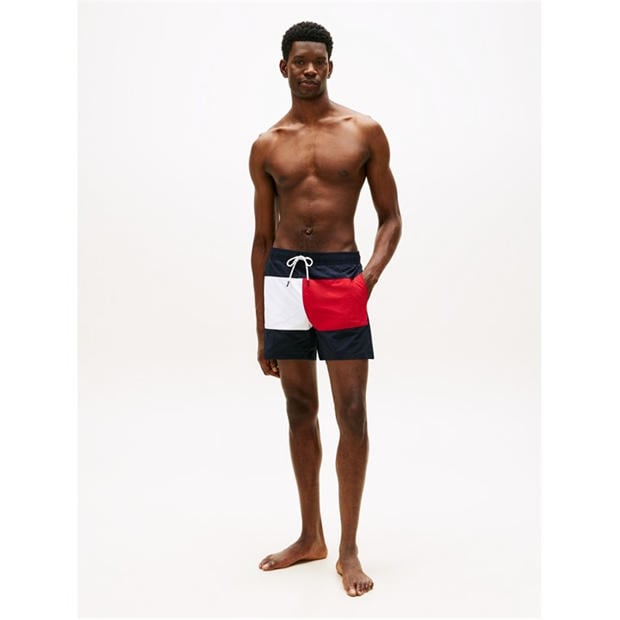 Desert Sky - Tommy Hilfiger - Archive Medium Drawstring Swim Shorts