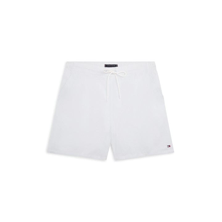 Tommy Hilfiger Men's Blue Ithaca Medium Seersucker Swim Shorts in Size M, Sports Direct
