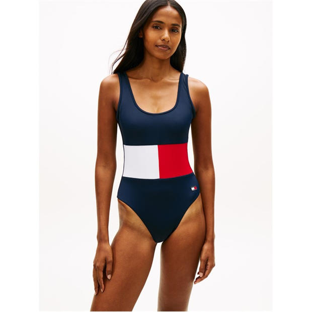 Dark Night Navy - Tommy Hilfiger - Women's One Piece Swimsuit