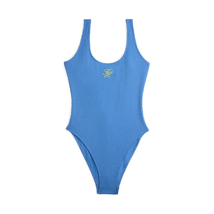 Tommy Hilfiger Women's Blue One Piece Swimsuit in Size 12, Sports Direct