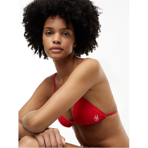 Fire Red - Tommy Hilfiger - Women's Triangle Bikini