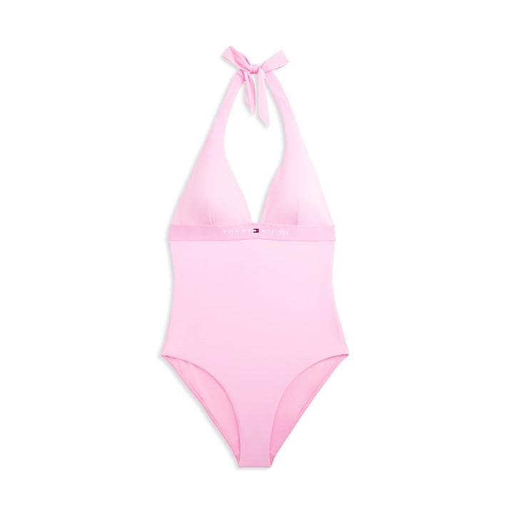 Tommy Hilfiger Women's Pink One Piece Swimsuit in Size 12, Sports Direct