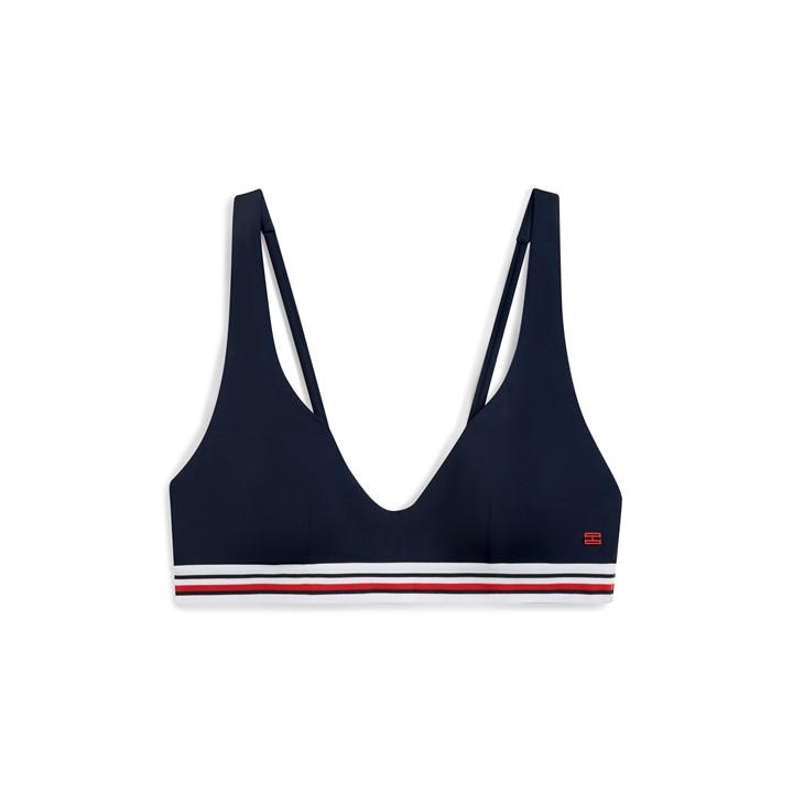 Tommy Hilfiger Women's Blue Triangle Bikini in Size 12, Sports Direct