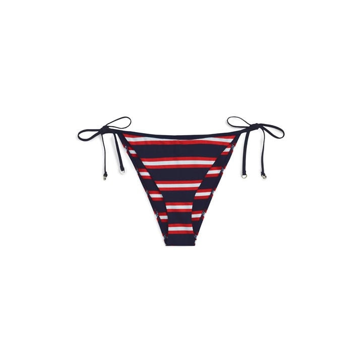 Tommy Hilfiger Women's Blue Tie Side Bikini Bottoms in Size 16, Sports Direct