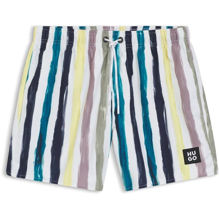 Hugo Men's Green Swim Shorts in Size L, Sports Direct