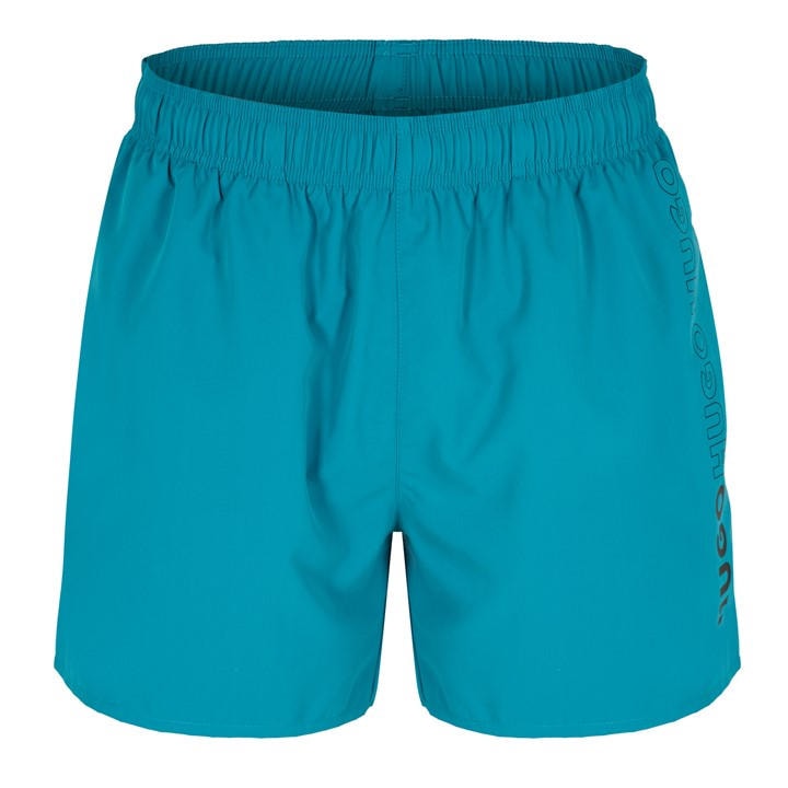 Hugo Men's Green Swim Shorts With Logo Detail (Tiki) in Size XL, Sports Direct