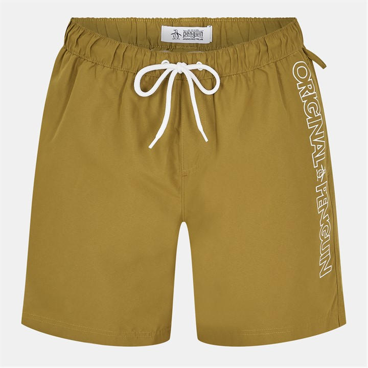 Original Penguin Men's Brown Swim Shorts in Size XL, Sports Direct