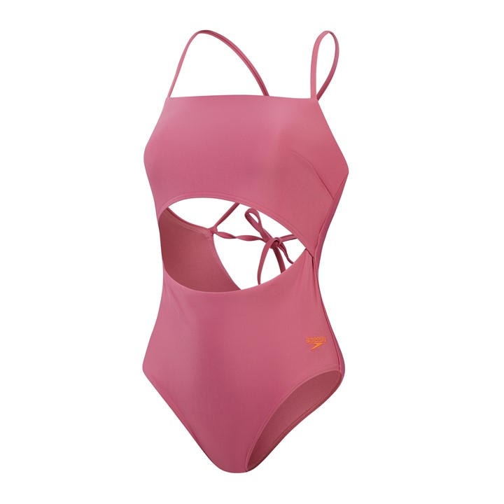 Speedo Women's Pink Cut Out One Piece Swimsuits in Size 16, Sports Direct