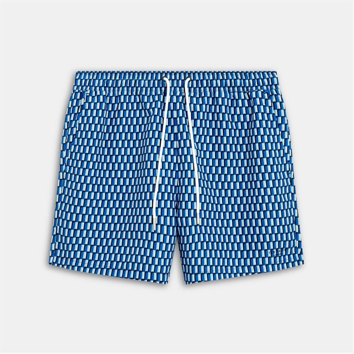 Ted Baker Men's Blue Printed Swim Short in Size M, Sports Direct